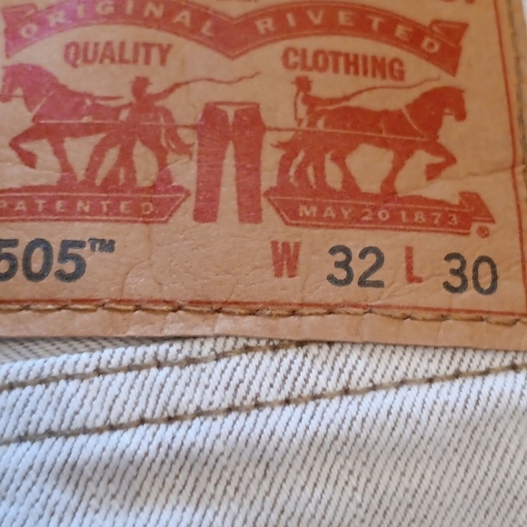 Levi's 505 tan jeans size 32 30 - Picture 11 of 11